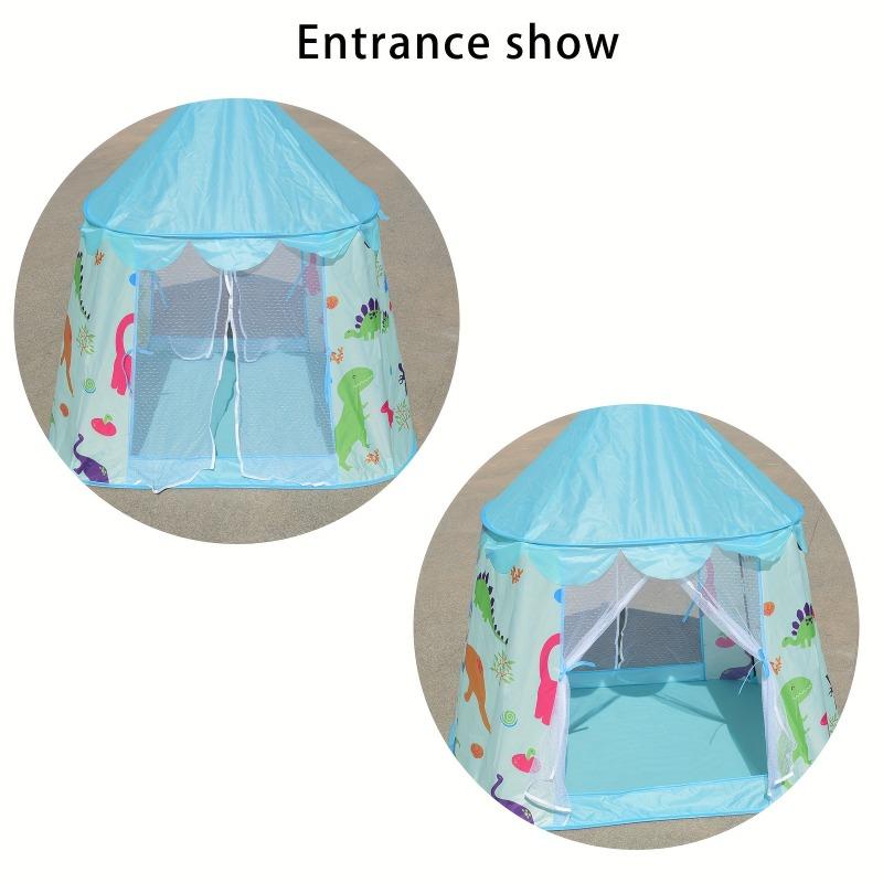 Cartoon Dinosaur Play Tent Portable Kids Indoor Outdoor Playhouse With Storage Bag Toy House For Boys Girls Pretend Camping
