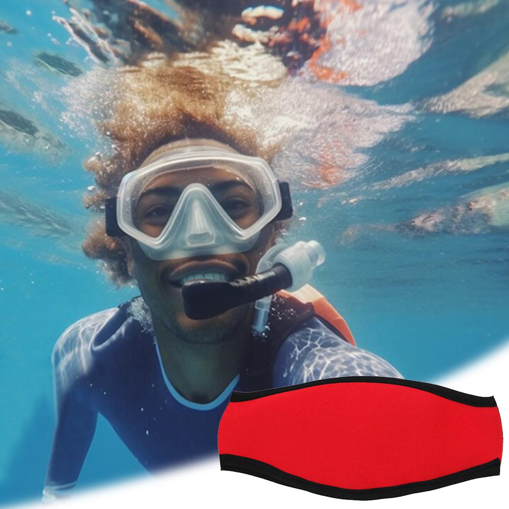 Scuba Mask Straps Comfortable Neoprene Mask Strap Cover Adjustable Goggle Strap Covers Hair Protector Wrap Swimming Water Sports