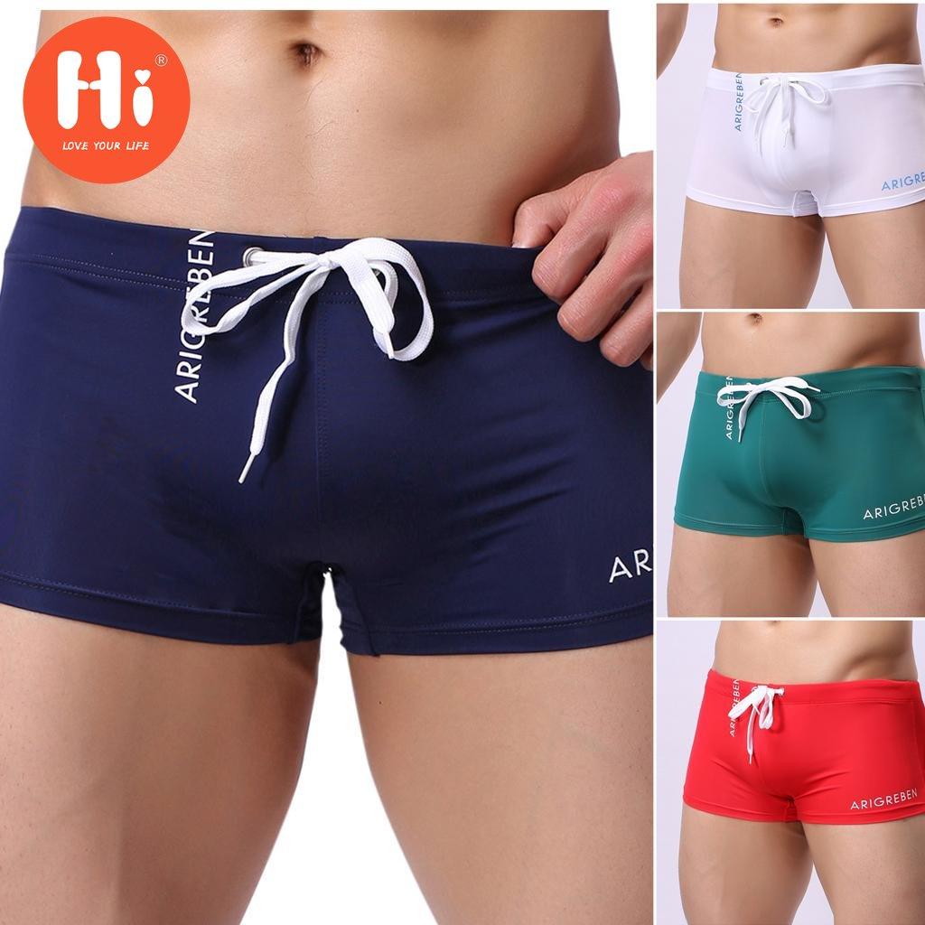 

Мужские трусы-боксеры, шорты для плавания на шнурке