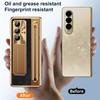 PU Leather Glass Film Pen Slot with Pen Stand Phone Case for Samsung Galaxy Z Fold 7 6 5 4 3 Fold6 Fold5 Hinge Protection Cover