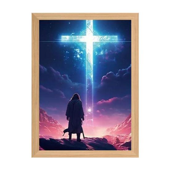 

Иисус лампа светодиодная рамка Христос свет мягкий свет затемняемая картина Иисус ночник освещенный церковный светильник декор S M