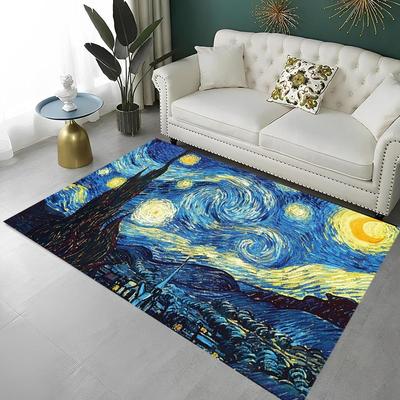 Van Gogh Oil Painting Art Doormat Indoor Outdoor Home Decoration Carpet Non Slip Bedroom Mat Kitchen Balcony Kitchen Floor Rug