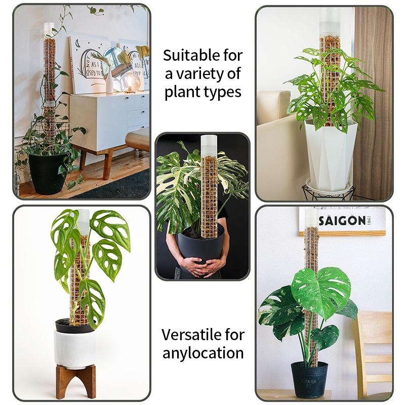 Plant Cages Supports Plastic Moss Pole Automatic Watering Plant Moss Rod Adjustable Water Quantity Plant Moss Support Column