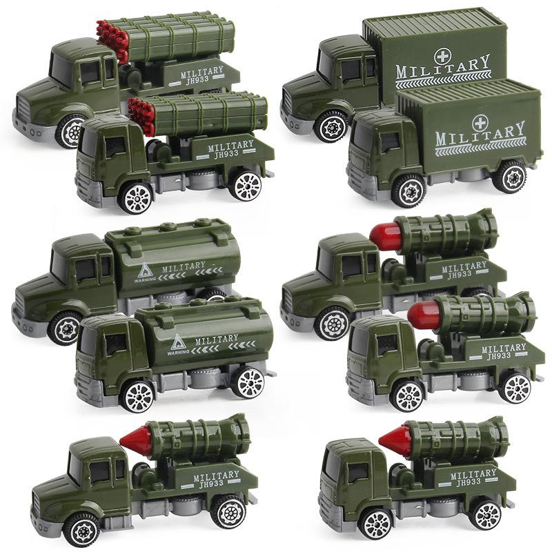 Children'S Toy Alloy Car Model, Engineering Fire Military Set Excavator, Sliding Alloy Car Model