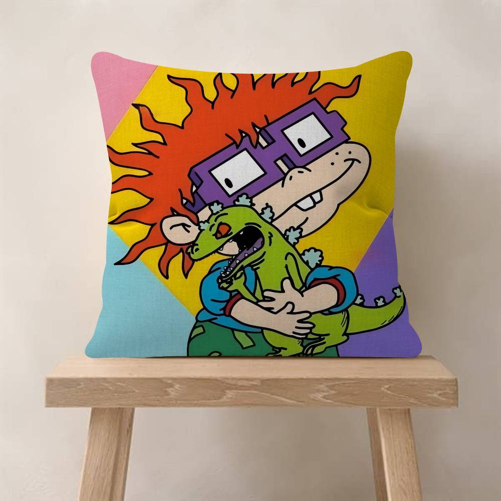 Cartoon R-Rugrats Funny Cushion Cover Decorative Pillow Sofa Home Decor Case Pillow Cases