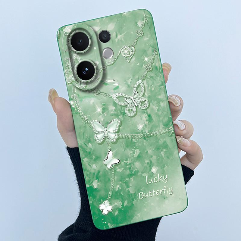 For Vivo V60 Phone Case V2511 Cover Fashion Simplicity Flowers Soft Liquid Silicone Shell For Vivo V 60 VivoV60 5G 2025 Fundas