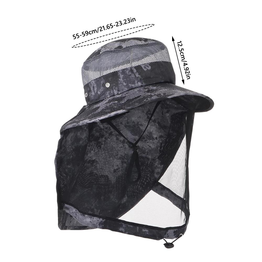 Face Neck Protection Mosquito Hat Foldable Fishing Cap Insect Bee Protection Repellent Protection Insect Proof Cap Jungle Farm