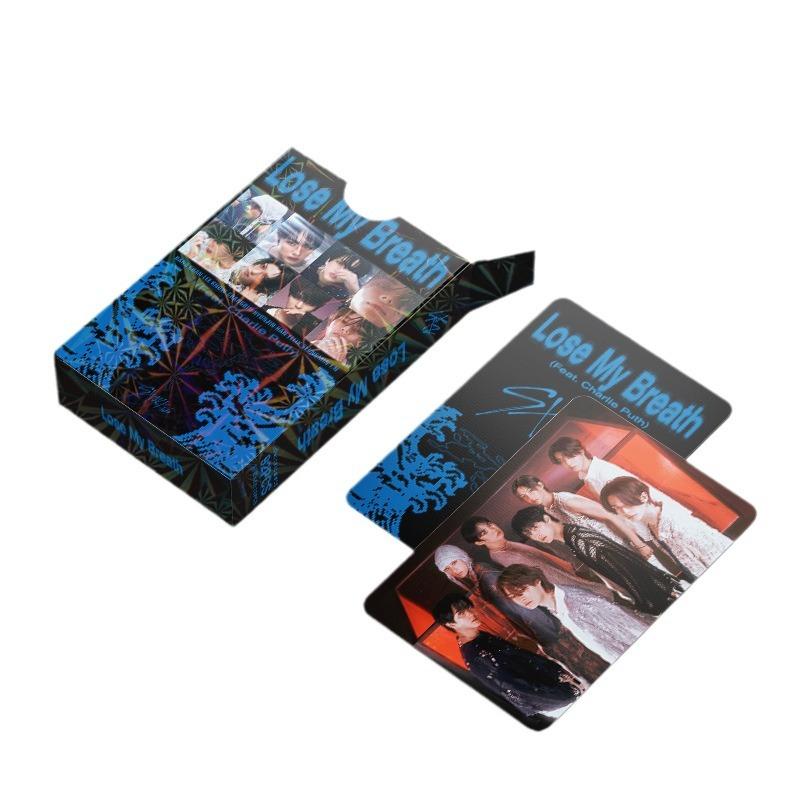 Lomo 92Pcs Card Celebrity Photo Card Straykids New Song "Lost My Breath" Idol Support Small Card Peripheral For Kids Adults Children's Birthday Gift