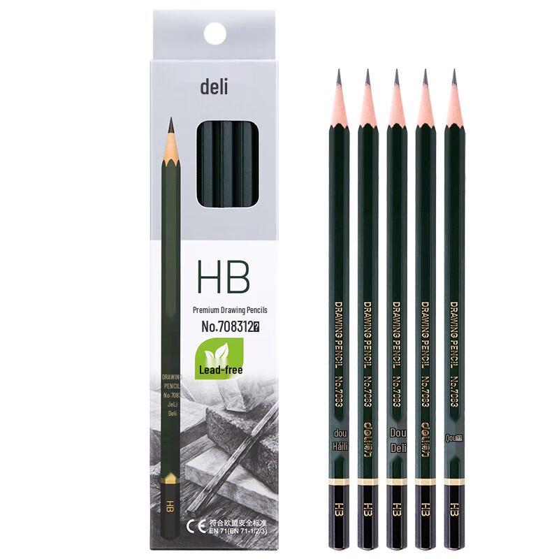 Deli HB Hexagonal Graphite Pencils