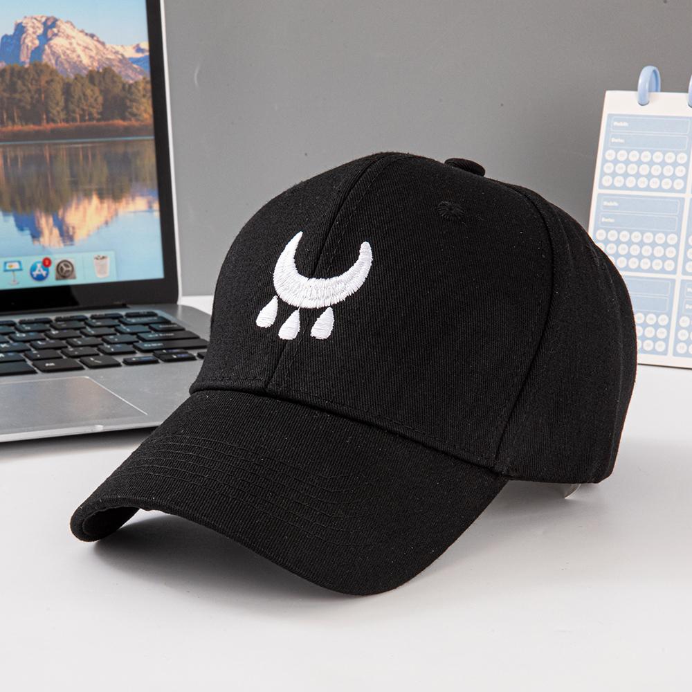 Korean-style flame-patterned baseball cap, suitable for daily  wear - breathable polyester cap perfect for sports and outdoor ac