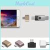 Effortlessly Convenient 2 Pcs Micro Usb Flash Mouse Keyboard Expansion Type-c Otg Adapter