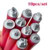 6/10/15 Pcs Professional Chic Nail Art Stamping Pen Set 9D Daisy/Star/Butterfly/Heart Metal NailTemplate DIY Nail Painting Tool