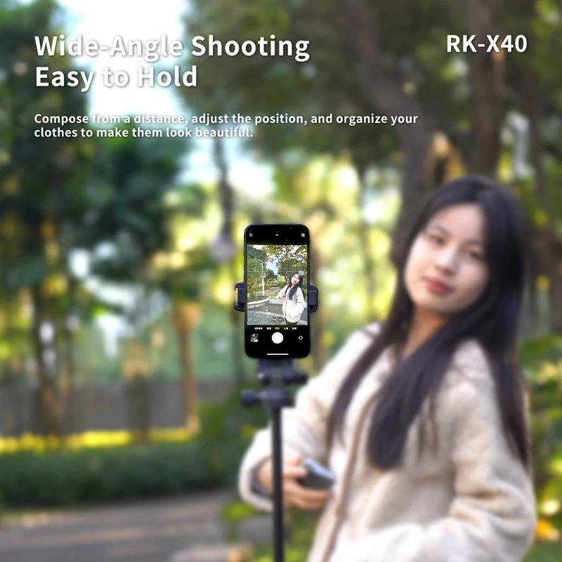 RK-X40 Wireless Mobile Phone Magnetic Selfie Screen Projector Rear Camera High Definition Selfie Display Selfie Auxiliary Tool