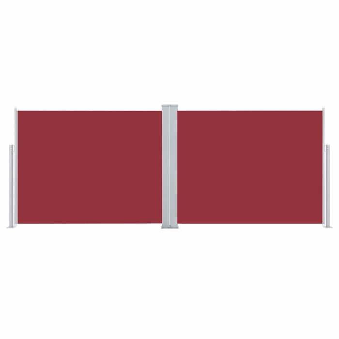 VidaXL Auvent latéral rétractable Rouge 140 x 1000 cm