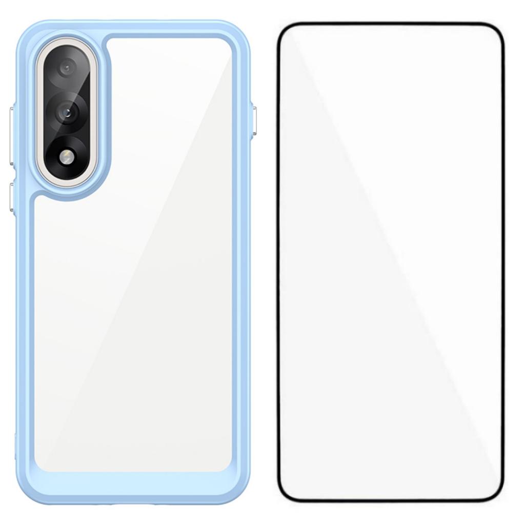For OnePlus Ace 5 Ultra 5G/OnePlus Nord 5 5G Phone Case WANLONFENG XC Series TPU Acrylic Cover with Tempered Glass (Big Lens Hole)