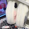 Large Capacity Cat Plush Pencil Case Plush Bag Cartoon Plush Pen Bag Cat Pencil Pouch  Stationery