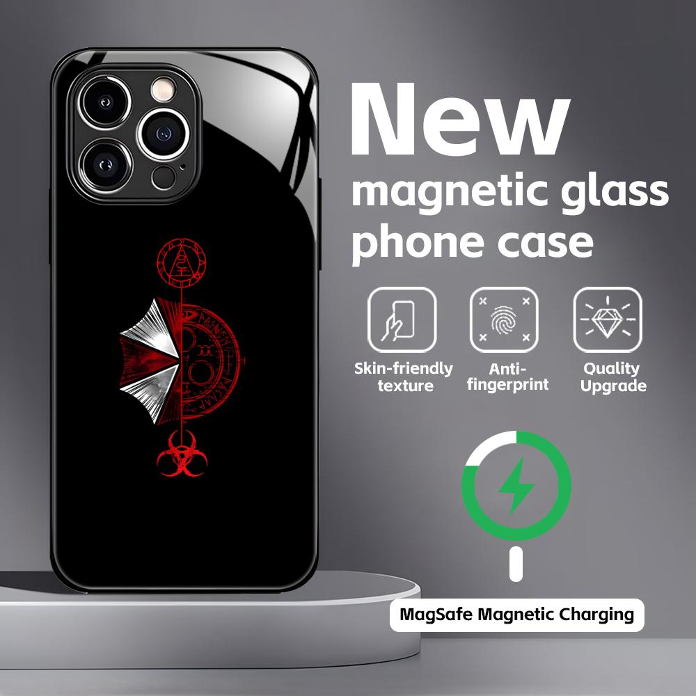 Resident Evil 9 Phone Case For iPhone17 16 15 14 13 12 11 X XR XS 8 Plus Mini Pro Max Glass Magnetic Case
