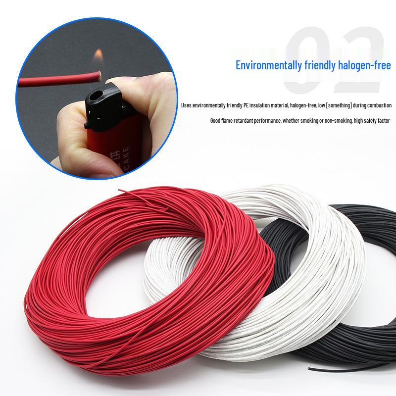 3266 High Voltage Low Smoke Halogen Free PE Tinned Copper Wire - 20/18/16/14/12 AWG