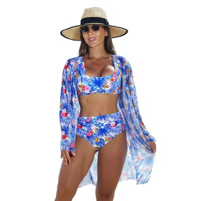 2025 Plavky Dámské Plavky Bikiny Sety Elegantní Plážová Tunika Plavky 3 Kusy Dámské Dvoudílné Plážové oblečení Bikiny Gate