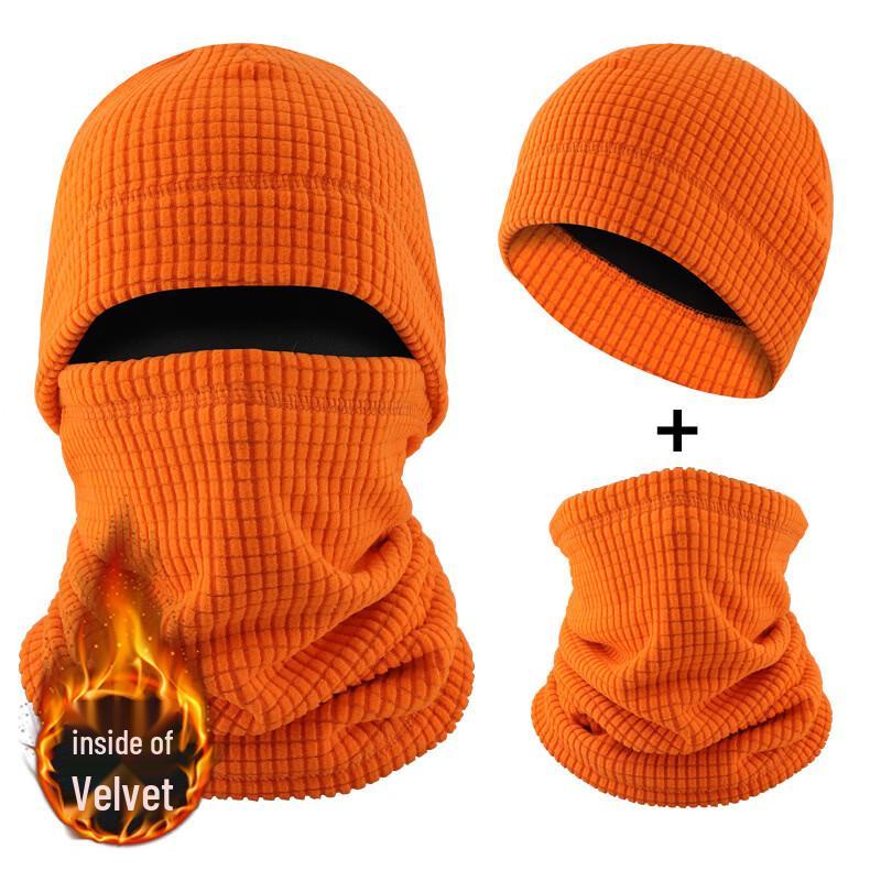 Зимний набор: флисовая шапка и шарф-снуд