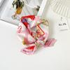 55 Cotton And Linen Headscarf Summer And Autumn Floral Silk Scarf Sweet Versatile Square Scarf Small Scarf Women'S Thin Decorative Silk Scarf