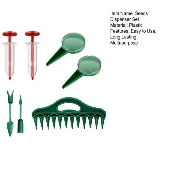 Yousheng Seeds Dispenser Set Handheld Soil Digger Spacer Compact Size Easy to Use Versatile Planting Seeds Garden Hand Tool