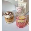 South Korea Cartoon Dessert Cup Glass Couple Coffee Cup Water Cup Glass Large Capacity Drinking Cup