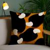 Art Abstract Illustration Cushion Cover Soft Short Plush Double-Sided Printing Home Decor Machine Washable Pillow Case Gift
