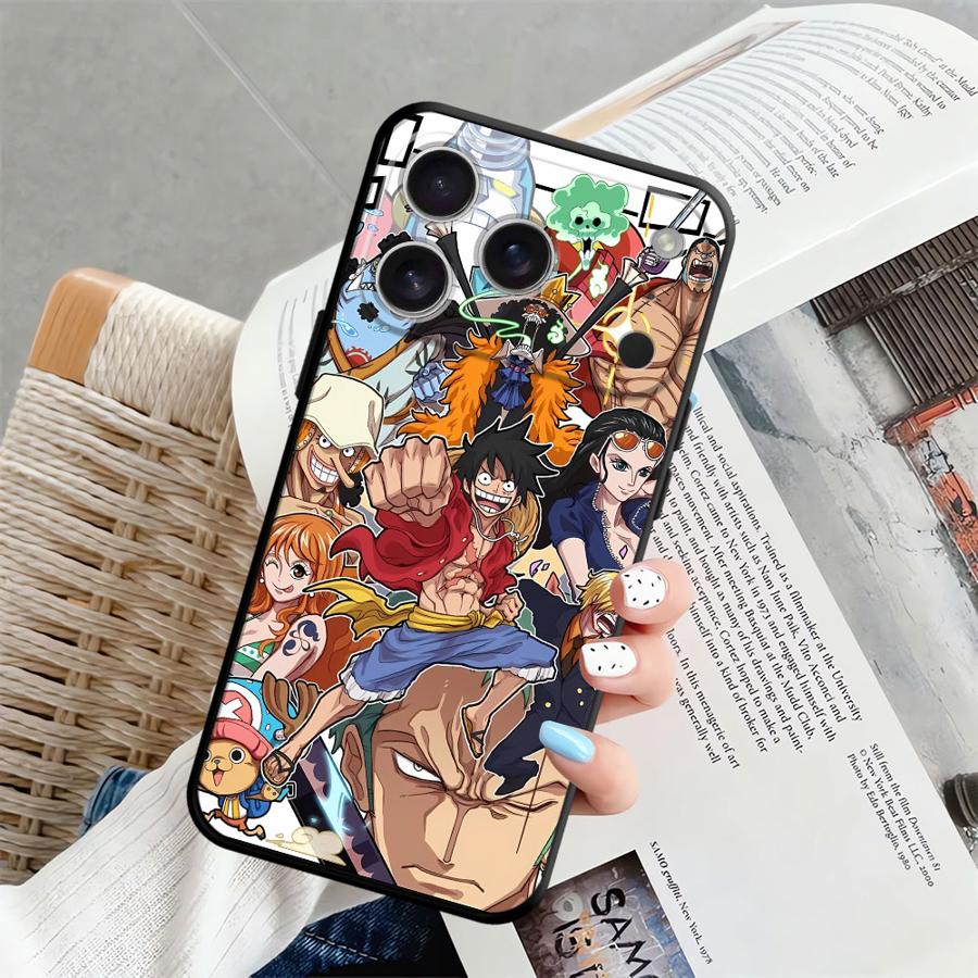 Anime One Piece Luffy Funda Phone Cover Phone Case for Apple iPhone 17 Pro Max 12 14 XR XS MAX 11 16 Air 13 15 Pro 7 8