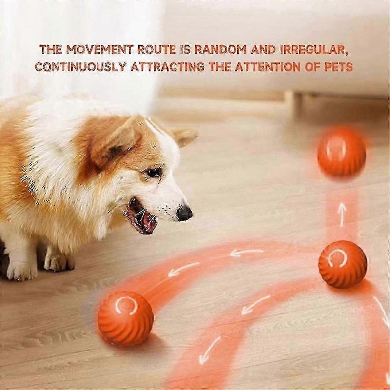 Electronic Dog Toy Ball Smart Moving Ball Automatic Jump Dog Ball Pet Rolling Ball Toy Compatible withPuppy Birthday Gifts