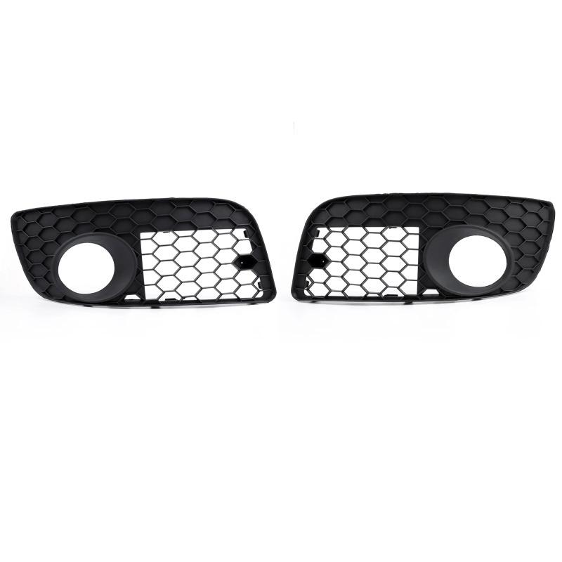 Pair Front Bumper Fog Lamp Lights Grill Grille For VW GOLF MK5 GTI 2006-2009 чёрный