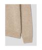 SHIFT.G Wool Blended Fancy Yarn Polo Neck Sweate Beige