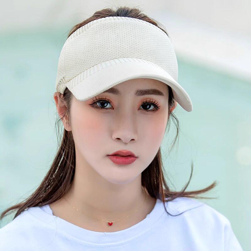 Summer Breathable Visor Hat Outdoor Sports Openwork Mesh Sun Protection Hat, Uv Protection Sun Hat