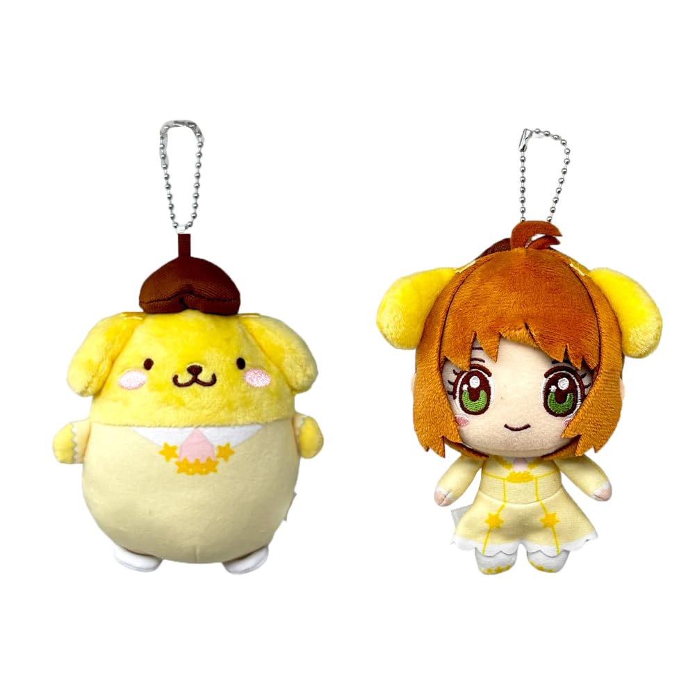 Cardcaptor Sakura x Sanrio Characters Plush Mascot Clear Card 12cm Kinomoto B Ver. Approx. (Sakura & Pompompurin)