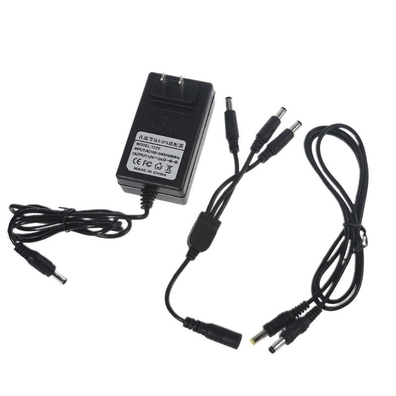 5in1 USB 5V + 12V 5.5x2.1mm UPS Uninterrupted Power Supply 13200mAh Powerbank for Router Modem Mobile Phone CCTV Camera