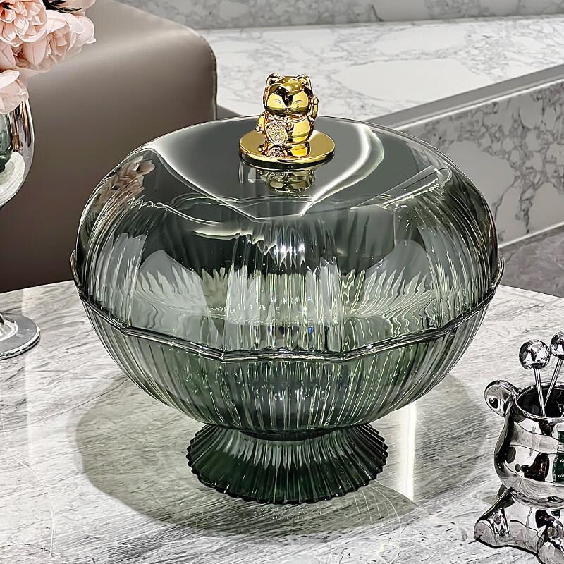 WUHE Dustproof Fruit Plate with Lid and Drainage