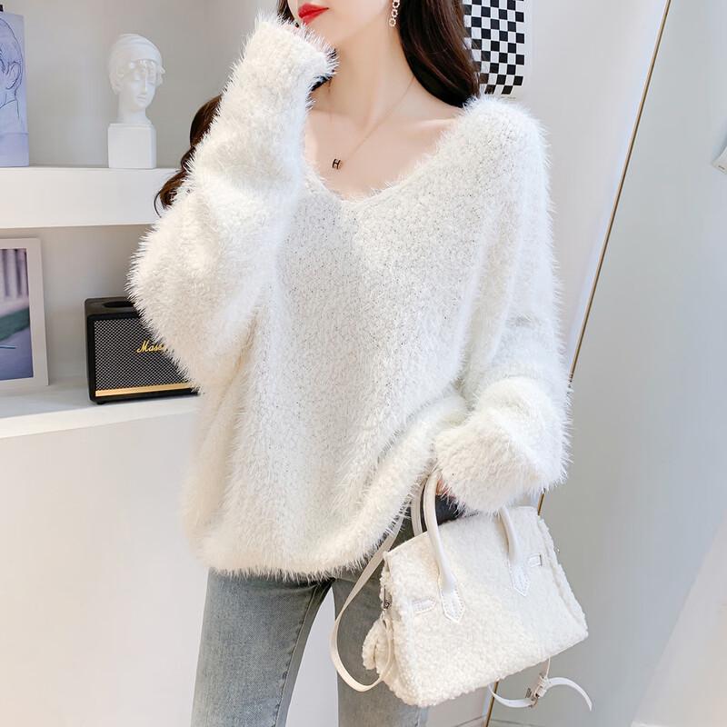 

Mokana Imitation Mink Velvet Knit Sweater One Size