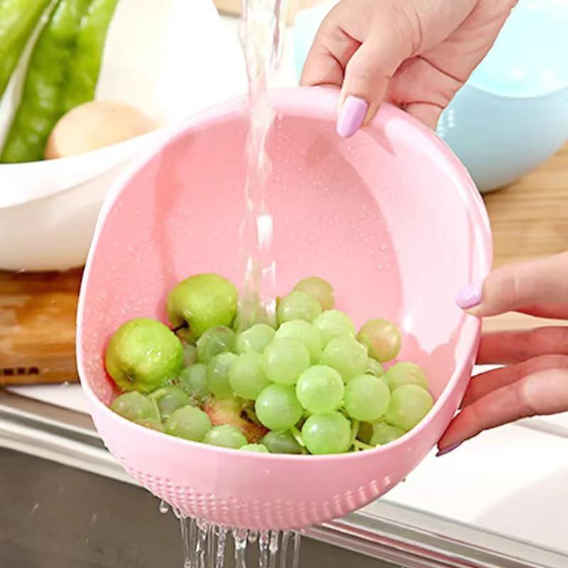 Multifunctional Rice and Vegetable Washing Basket and Sieve