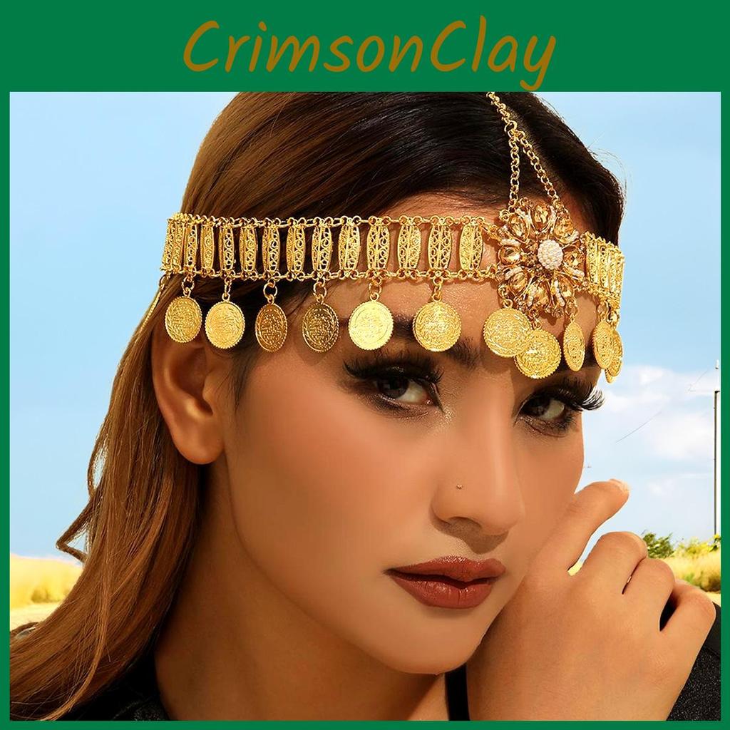 Decorative Water Crystal Headband With Flower Design For Wedding And Holiday Gift