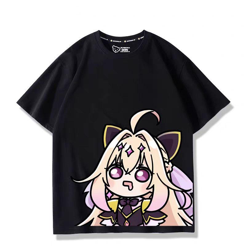 

Anime Star Detective Precure Cosplay Printed Short Sleeves TShirt Casual Tee Fashion Shirts in Summer Birthday Gifts S