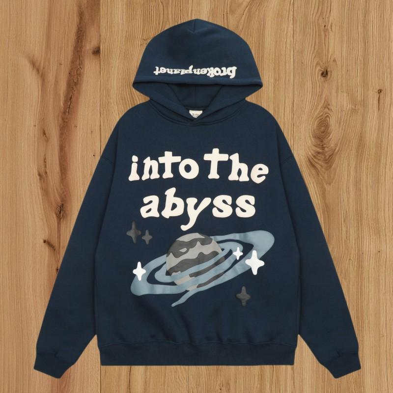 Broken Planet Graphic Hoodie Set Men Streetwear Loose Fit Sweatshirt Tracksuit Casual