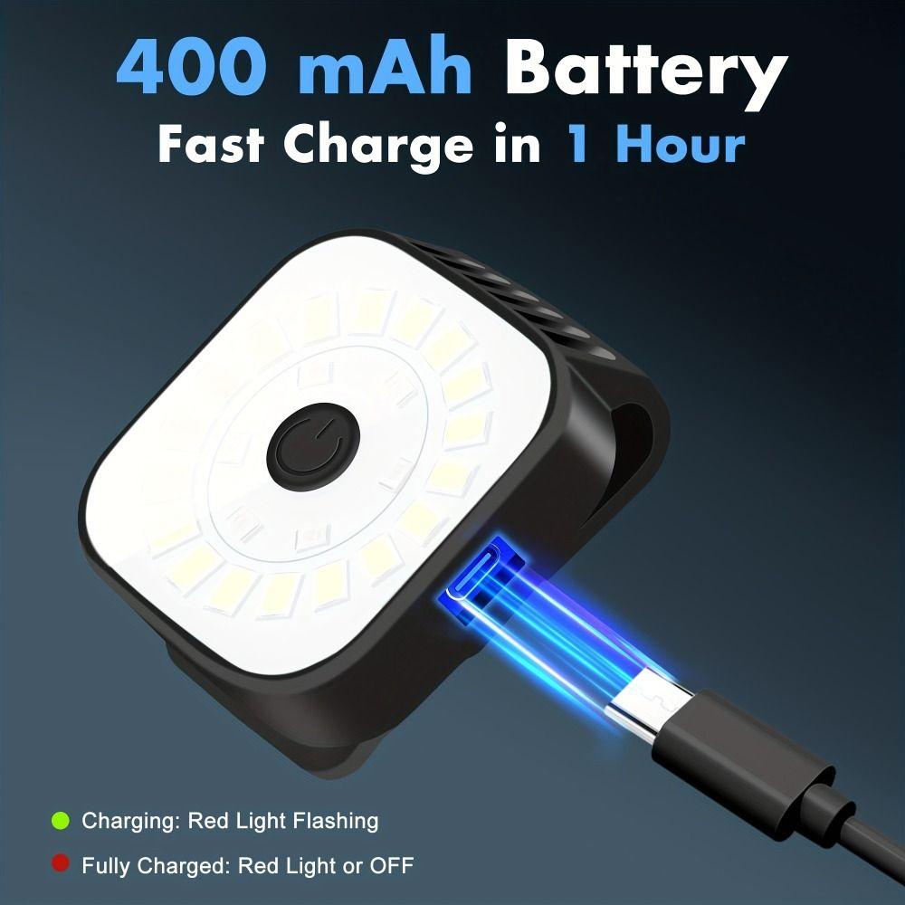 Mini Portable Headlights Alternating Traffic Wearable Flashlight Rechargeable Flashlight Night Use