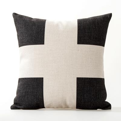 England Geometric Black Cushion Geometry Stripe Pillow Covers Decorative Home Decor Pillowcase
