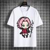 Naruto Casual White Childrens Tshirt Summer New Anime Peripheral Printed Parentchild Outfit Pure Cotton Fashionable Tshirt