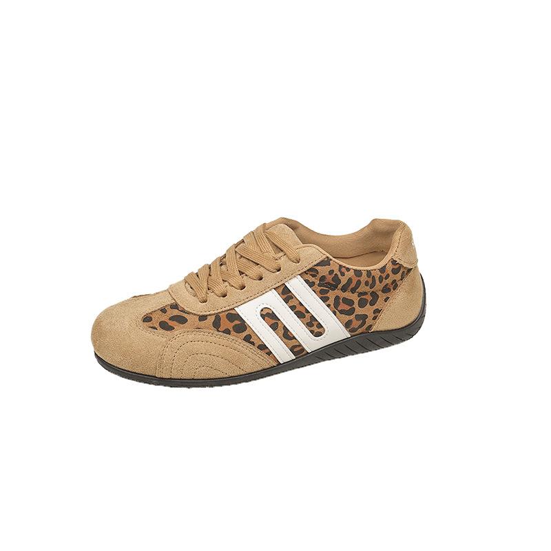 2025 Autumn New Casual Forrest Gump Shoes Versatile Sports Shoes Women's Thick Baseplate Shoes Retro Color Matching German Training Shoes Women's Tide