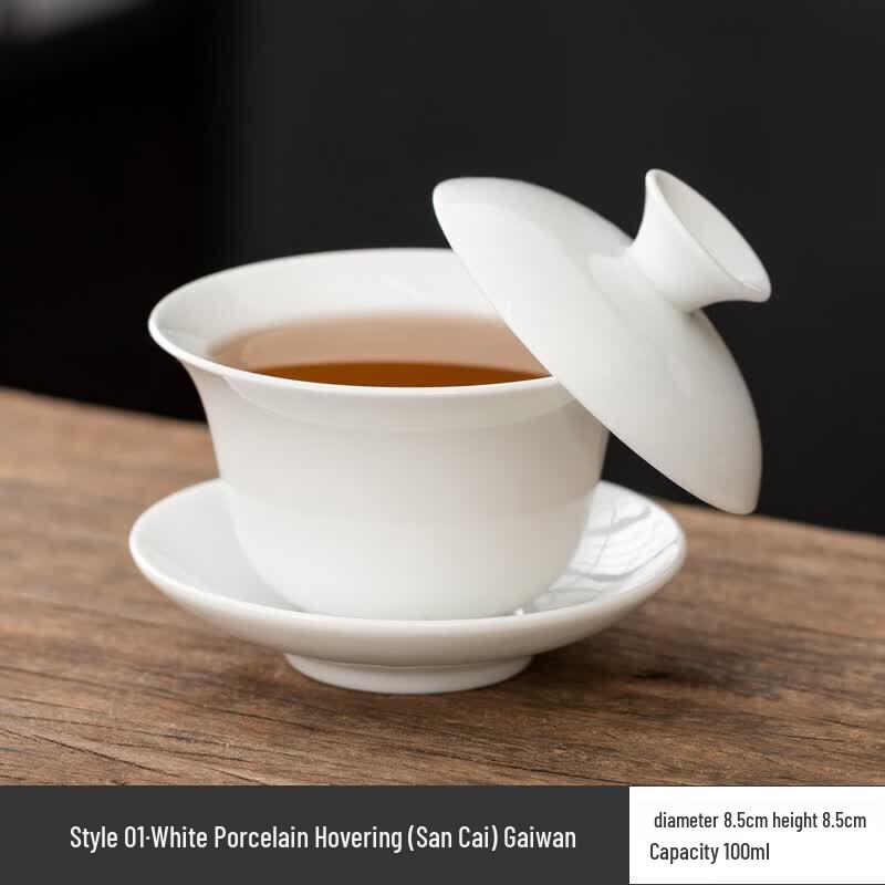 Youluo Sancai Ceramic Gaiwan Teacup