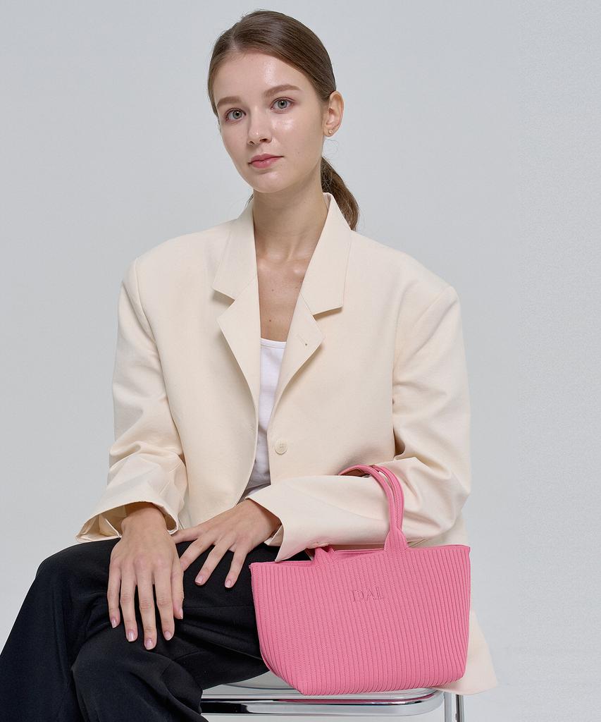 Dal Daily Knit Shopper Bag Pink S
