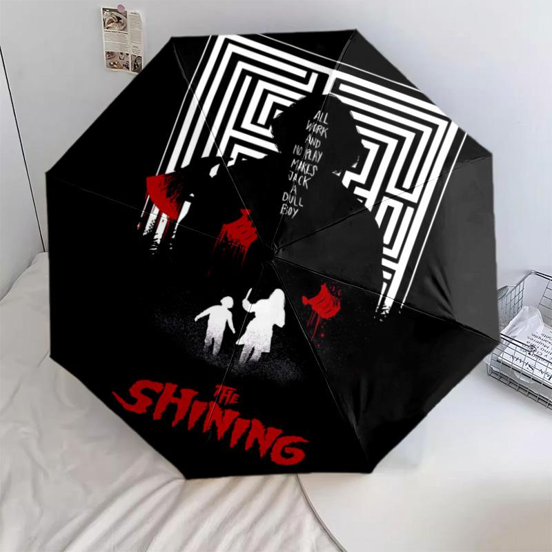 1 PC Automatic Folding Umbrella - Cartoon Pattern, Portable & Foldable Design with 48 Ribs, Christmas Birthday Gifts