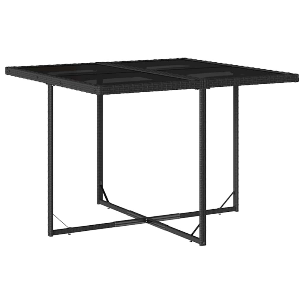 Vidaxl 5-Cz. Garden Furniture Set With Cushions, Black, Poly Rattan