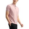 FILA White Five Color Polo Soft Skin-Friendly Fashion Versatile Knitted Short Sleeve Polo Shirt Men Polo Shirts Light-Gray Pink F11M523105F-PK